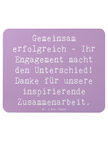 Mr. & Mrs. Panda Mauspad Spruch Geschäftspartner Erfolg mit Spruch in Lavendeltraum