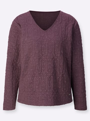 WITT WEIDEN Shirt in burgund-gemustert