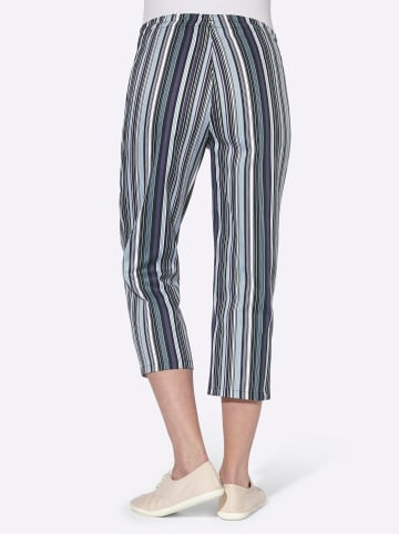 WITT WEIDEN Capri-Hose in schwarz-gestreift