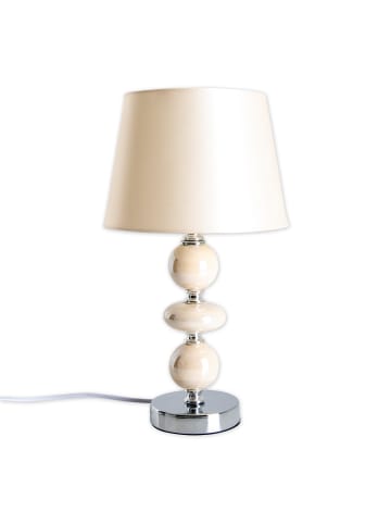 näve Tischleuchte "ARAGA" in beige - (L)20 cm x (B)20 cm x (H)36 cm