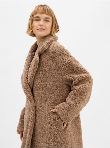 Marie Lund Mantel Elicia in taupe - 0001