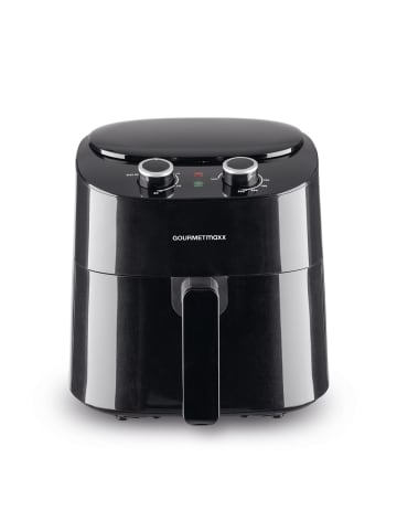 Gourmet Maxx Heißluft-Fritteuse Mechanisch 4,5l 1450W schwarz Schwarz