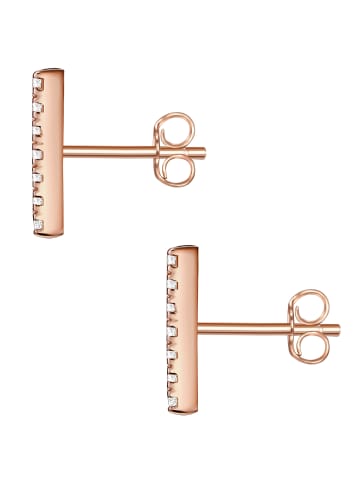 Glanzstücke München Ohrstecker Sterling Silber Zirkonia in roségold