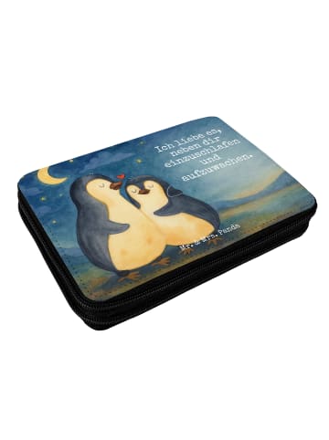 Mr. & Mrs. Panda Federmäppchen Pinguine Einschlafen Design mit S... in Weiß