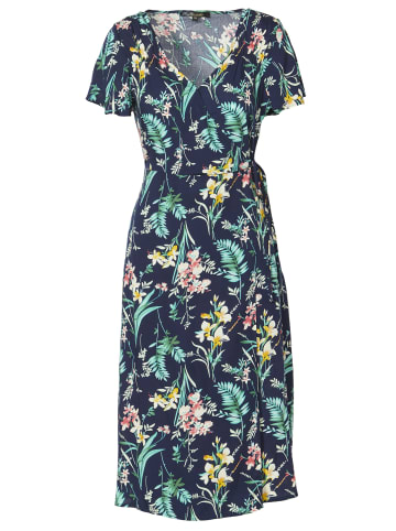 KOROSHI KURZÄRMELKLEID in blau