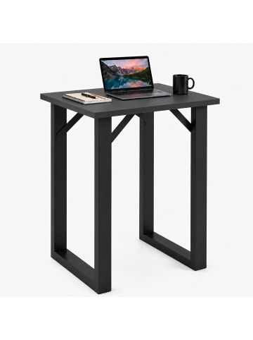 VCM Holz Bartisch Stehtisch Tisch Tresen Xona 80x50 cm in Schwarz / Anthrazit