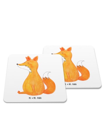Mr. & Mrs. Panda Coaster Einhorn Fuchs ohne Spruch in Weiß