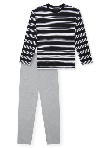 Schiesser Schlafanzug Nightwear in Schwarz