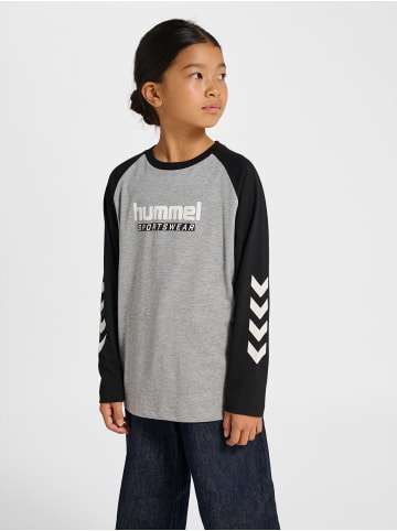 Hummel T-Shirt Hmljr Logo Lebensstil Kinder in GREY MELANGE