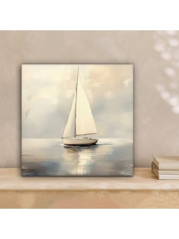 MuchoWow Leinwand Bilder Creme