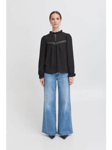 ICHI Langarm-Bluse IXSASSY Regular fit in Black