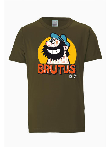 Logoshirt T-Shirt Popeye - Brutus Popart in oliv