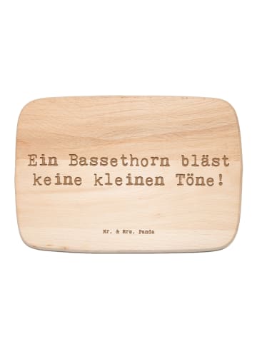 Mr. & Mrs. Panda Holz Küchenbrett Spruch Bassethorn Klänge mit S... in Transparent