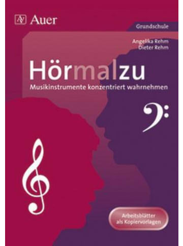 Auer Verlag Hörmalzu - Musikinstrumente konzentriert wahrnehmen | Arbeitsblätter als...