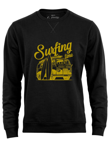 Cotton Prime® Sweatshirt Surfing Time in Schwarz
