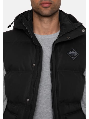 Threadbare Steppweste THB Jacket Gilet Athletic in Black