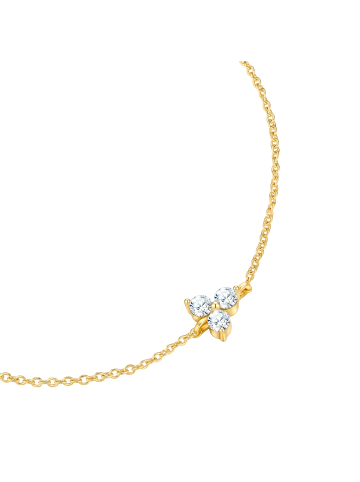 Glanzstücke München Armband aus Sterling Silber mit Zirkonia in gelbgold