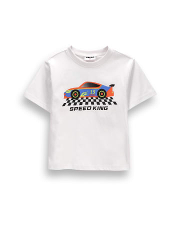 MOKIDA Baumwoll-t-shirt mit kurzen Ärmeln in weiß