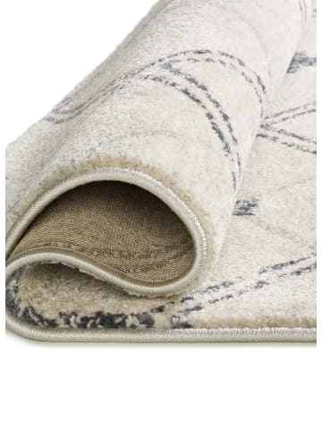 Atticgo Kurzflor-Teppich Läufer SIROCO in blau / creme