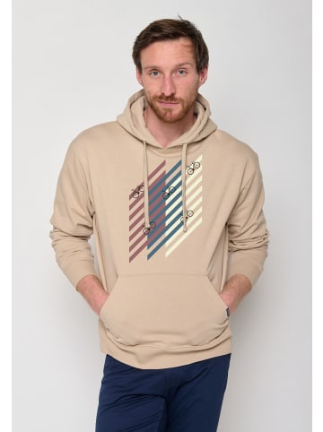 GreenBomb Hoodie Bike Grid in Kaffee Latte