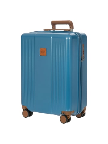 BRIC`s Ferrara - 4-Rollen-Kabinentrolley 55 cm (green) in denim