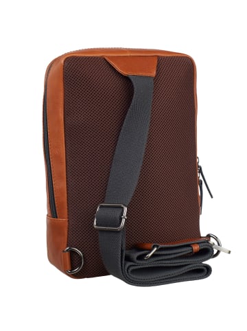 Leonhard Heyden Hamburg Sling Bag Leder 30 cm in cognac