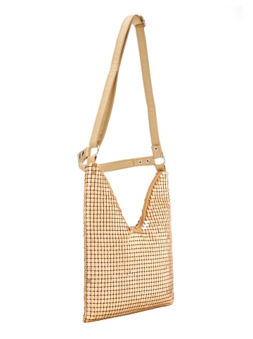 faina Women Handbag in Gold