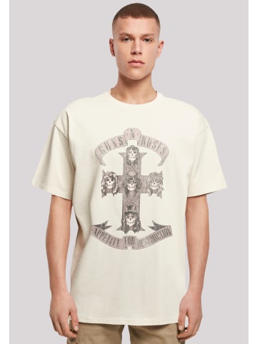 F4NT4STIC Oversize T-Shirt Guns 'n' Roses Hard Rock Musik Band in sand