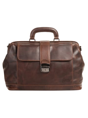 X-ZONE Reisetasche echt Leder in cognac