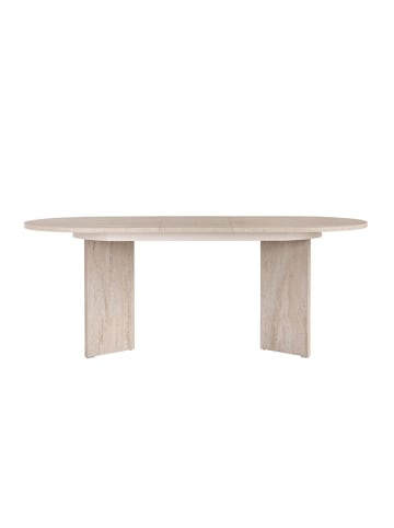 CALICOSY Esstisch LOU in Travertin - (W) 160 x (H) 75 x (L) 90 cm