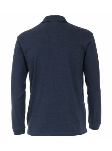 CASAMODA Poloshirt langarm für Herren in blau
