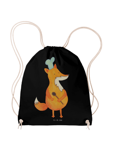 Mr. & Mrs. Panda gym tasche Fuchs Koch ohne Spruch in Schwarz