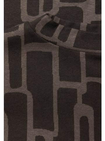 Street One Shirt in schoko taupe - 0001