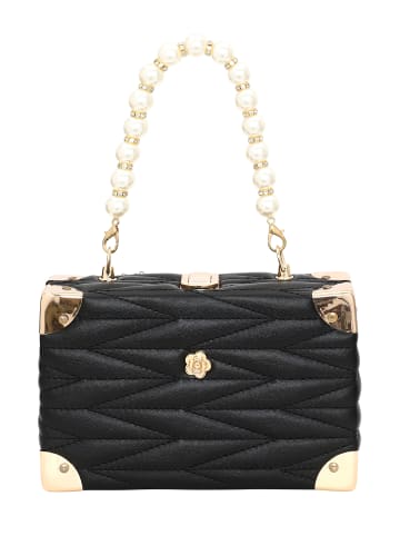 NAEMI Damen Handtasche in Schwarz Gold
