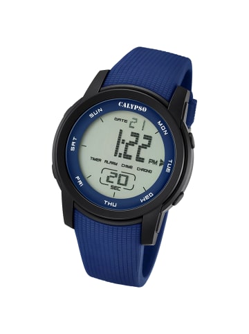 Calypso Digital-Armbanduhr Calypso Digital blau extra groß (ca. 46mm)