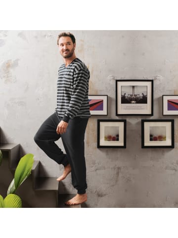 REDBEST Frottee Schlafanzug in anthrazit