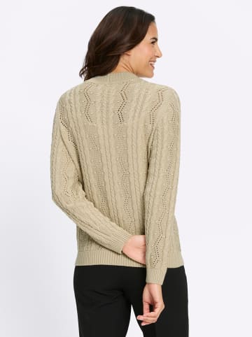 WITT WEIDEN Stehkragen-Pullover in sand