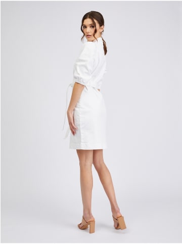 orsay Jeans Kleid in Weiß