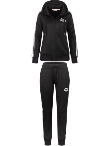Lonsdale Trainingsanzug "Bromley" in Schwarz