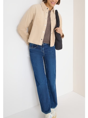 Cecil Sporty Corduroy Jacket in Oat Milk Beige