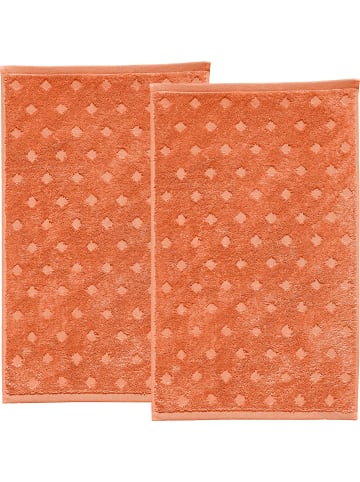 Erwin Müller Frottier Gästetuch 2er-Pack Baden-Baden in orange