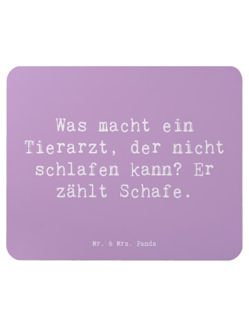 Mr. & Mrs. Panda Mouse Pad Spruch Tierarzt Schafzählen mit Spruch in Lavendeltraum