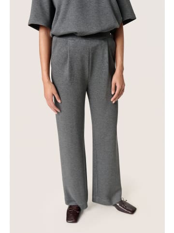 Soaked in Luxury Strickhose SLMarigold Straight fit in Grey Melange