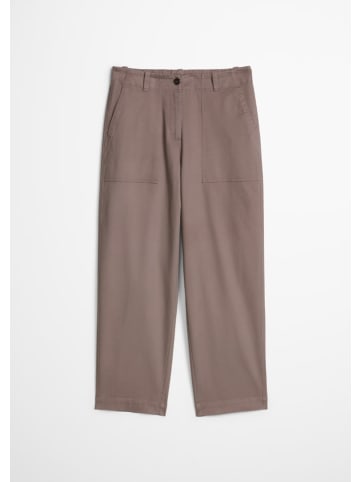 Marc O'Polo Pants, barrel shape, patch pockets in Chalky Brown