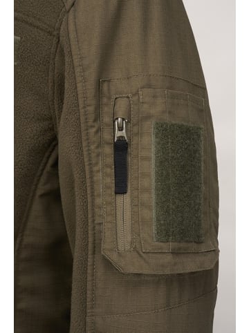 Brandit Fleecejacke/Fleecepullover "Fleece Ripstop Jacket" in Grün