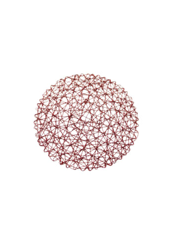 COFI 1453 Platzset ø37 cm – Telleruntersetzer modern geflochten in Bordeaux