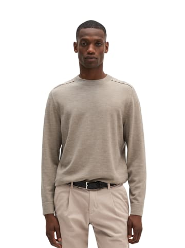 Marc O'Polo Pullover regular in Dark Beige Melange