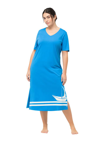 Ulla Popken Nachthemd in strahlendes blau
