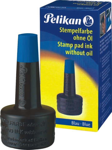 Pelikan Stempelfarbe ohne Öl blau