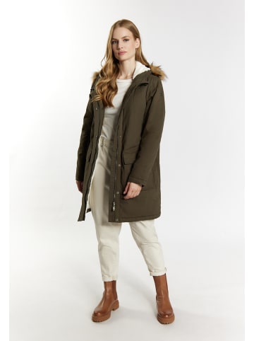DreiMaster Damen Winterparka in Dunkeloliv